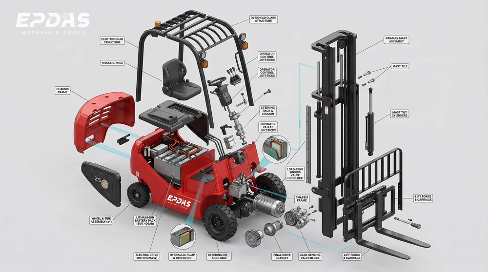 Electric Forklift category illustration