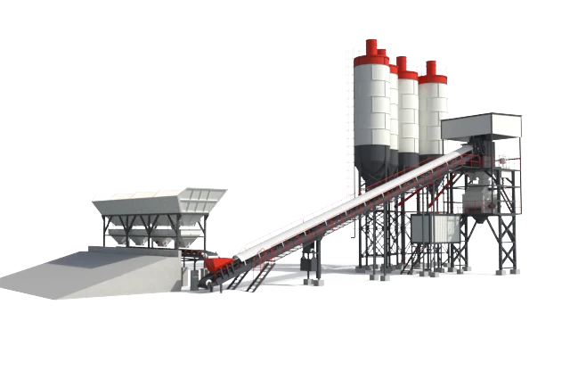 Stationary Concrete Batching Plant equipment-type illustration